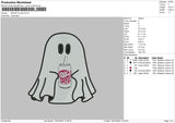 Ghost Diet Embroidery File 6 sizes