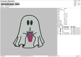 Ghost Drink Embroidery File 6 sizes