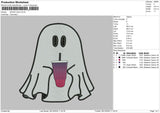 Ghost Drink Embroidery File 6 sizes