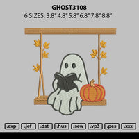 Ghost3108 Embroidery File 6 sizes
