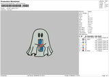 Ghost Redbull 02 Embroidery File 6 sizes