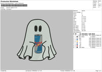 Ghost Redbull 02 Embroidery File 6 sizes