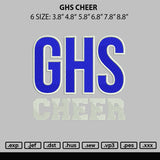 Ghs Embroidery File 6 sizes