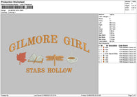 Hollowtext Embroidery File 6 sizes