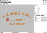 Hollowtext Embroidery File 6 sizes