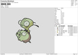 Pig 3108 Embroidery File 6 sizes