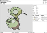 Pig 3108 Embroidery File 6 sizes