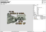 Givingtext Embroidery File 6 sizes
