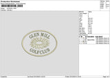 Glenoval Embroidery File 6 sizes