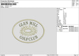 Glenoval Embroidery File 6 sizes