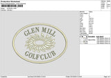 Glenoval Embroidery File 6 sizes