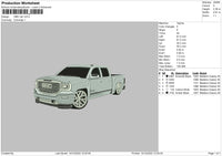 GMC Car Embroidery file 6 sizes