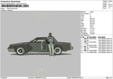 Car Gnx Embroidery File 6 sizes