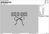 Godtext 3110 Embroidery File 6 sizes