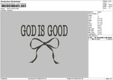 Godtext 3110 Embroidery File 6 sizes