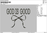 Godtext 3110 Embroidery File 6 sizes
