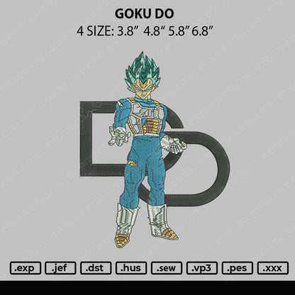 Goku DO Embroider File 4 size