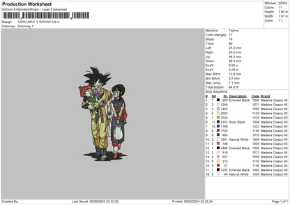 Gokugohan001 Embroidery File 6 sizes