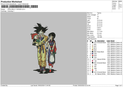 Gokugohan001 Embroidery File 6 sizes