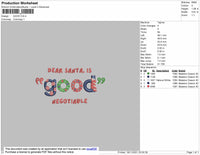 Dear Santa Embroidery File 4 size