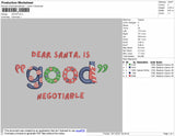Dear Santa Embroidery File 4 size