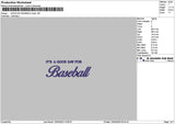 Baseballtext 1204a Embroidery File 6 sizes