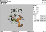 Goofytext 0812 Embroidery File 6 sizes
