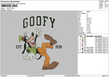 Goofytext 0812 Embroidery File 6 sizes