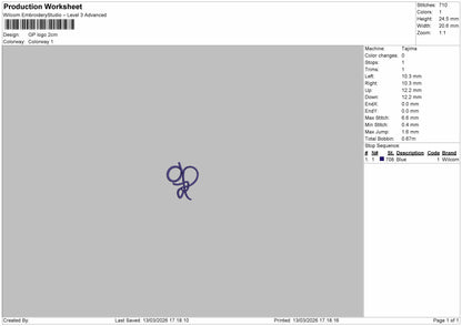 Giuliana Embroidery File