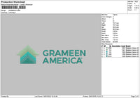 Grameentext Embroidery File 6 sizes