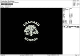 Granardtext Embroidery File 6 sizes