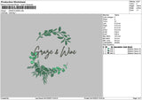 Winetext 0410 Embroidery File 6 sizes