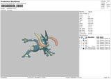 Greninja Embroidery File 6 sizes