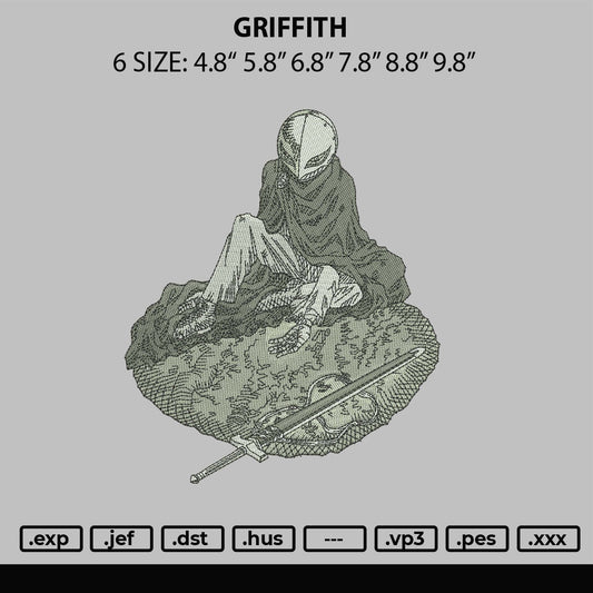 Griffith Embroidery File 6 sizes