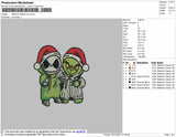 Grinch Xmas Embroidery File 4 size