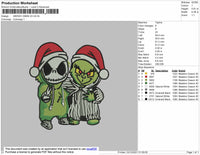 Grinch Xmas Embroidery File 4 size