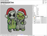 Grinch Xmas Embroidery File 4 size