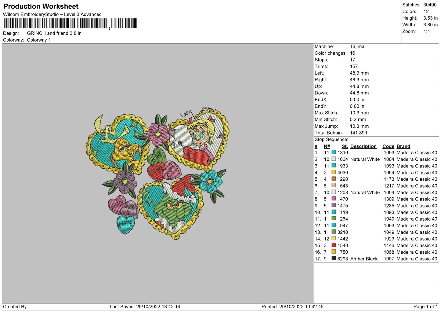 Grinch And Friends Embroidery File 6 sizes