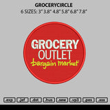 Grocerycircle Embroidery File 6 sizes