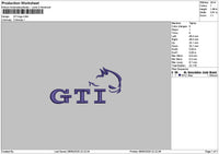 Gtitext 01 Embroidery File 6 sizes