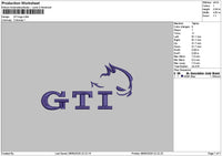 Gtitext 01 Embroidery File 6 sizes