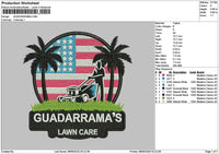 Guadarramastext Embroidery File 6 sizes