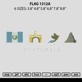 Flag 1312a Embroidery File 6 sizes