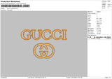 Gucci Outline Embroidery File 6 size