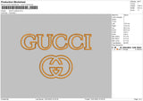 Gucci Outline Embroidery File 6 size