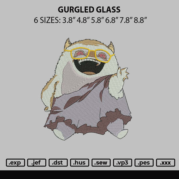 Gurgled Poke Embroidery File 6 sizes