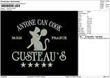 Gusteautext Embroidery File 6 sizes