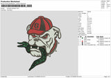 Georgia Bulldogs Embroidery File