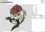 Georgia Bulldogs Embroidery File