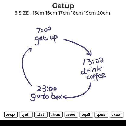 Getup Embroidery File 6 size